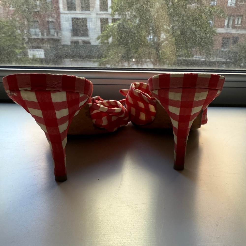 Loeffler Randall Red Gingham Women's Shoes size 9.5 - Picture 9 of 9